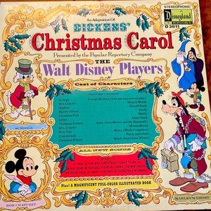 Disney Dickens Christmas Carol Vinyl Album @1974